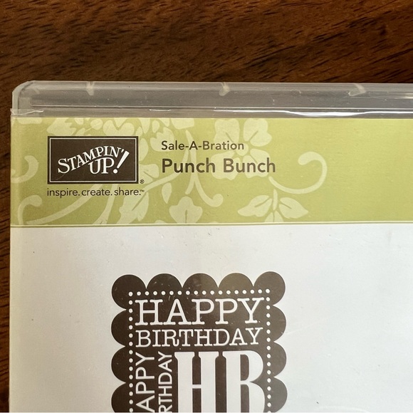 Stampin Up! Punch Bunch set of 5 clear mount stamp set-New - Picture 3 of 5